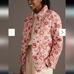 Anthropologie Glamorous Floral Jacket Size Small